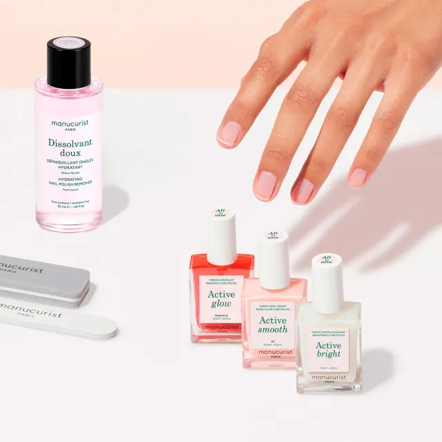 Manucurist Active Manicure Kit neglesett 3 pleielakk glans