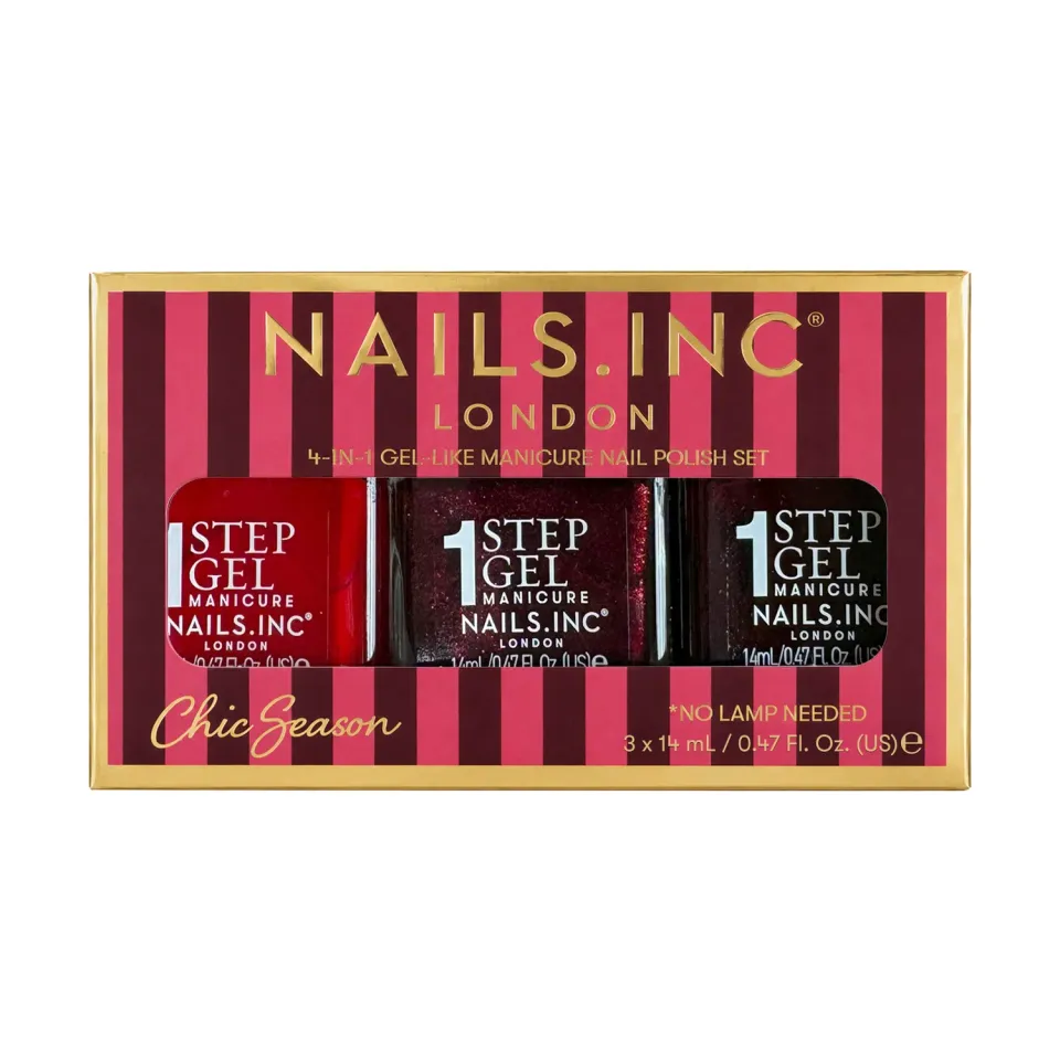 Nails Inc London It’s Topless Chic Season neglelakksett gel