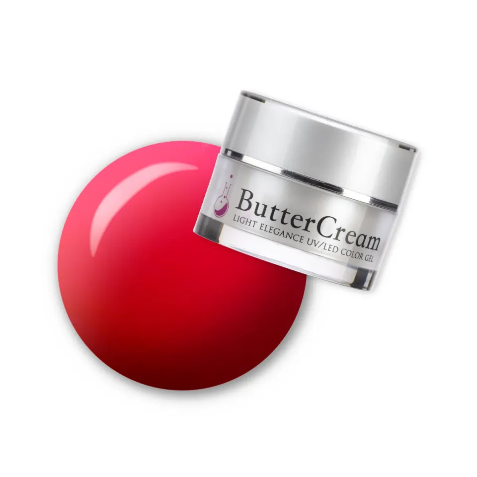 Light Elegance ButterCream Queen of Hearts gellakk rød heldekkende