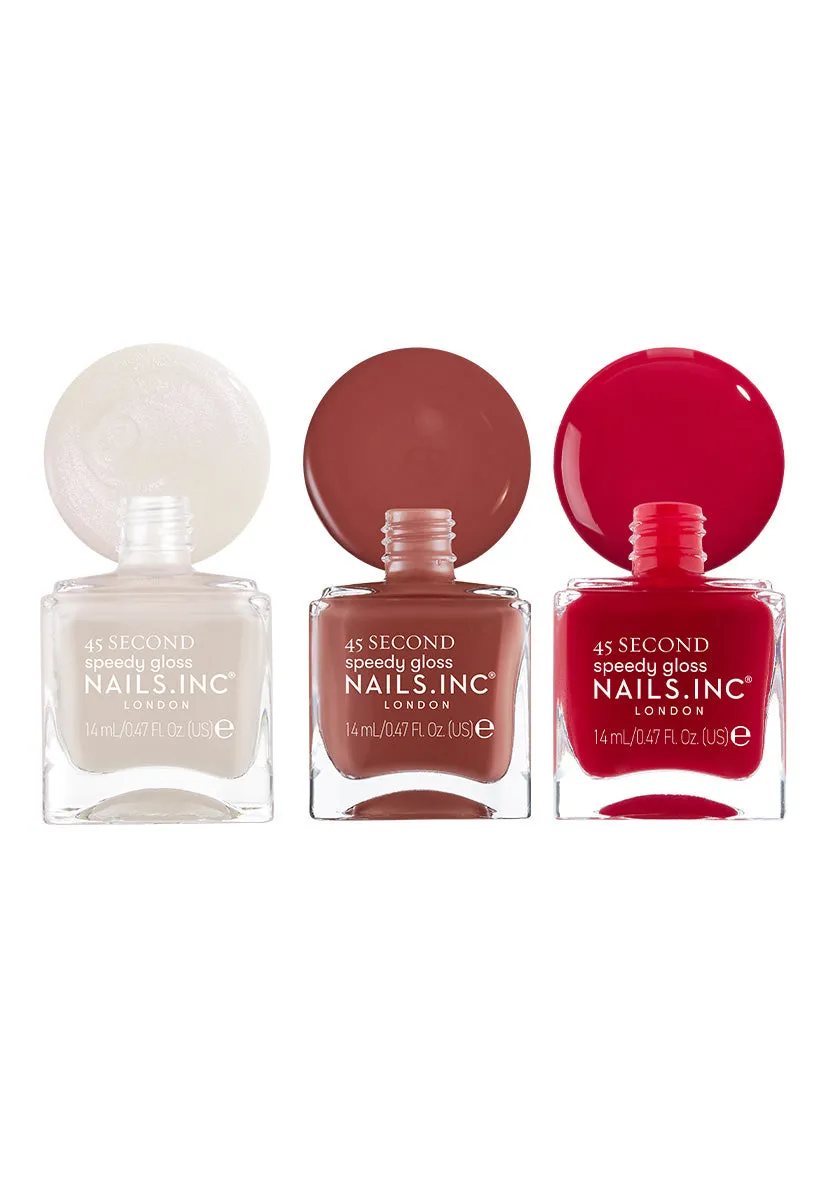 Nails Inc London Spicy Margarita neglelakksett 2-pk hurtigtørkende