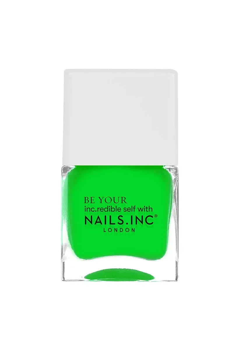 Nails Inc Golden Square Neon neglelakk grønn