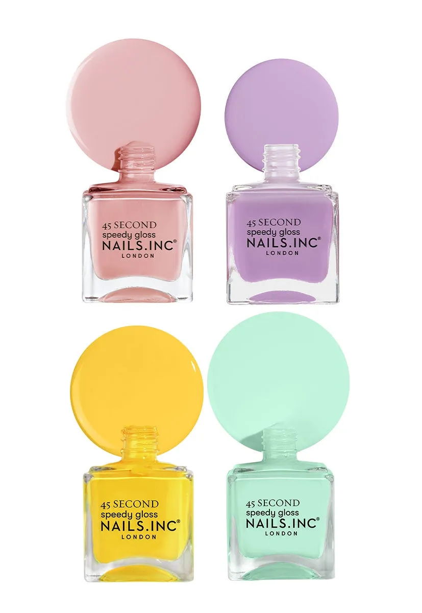 Nails Inc Speedy Spring neglelakksett 4-pakning pastell