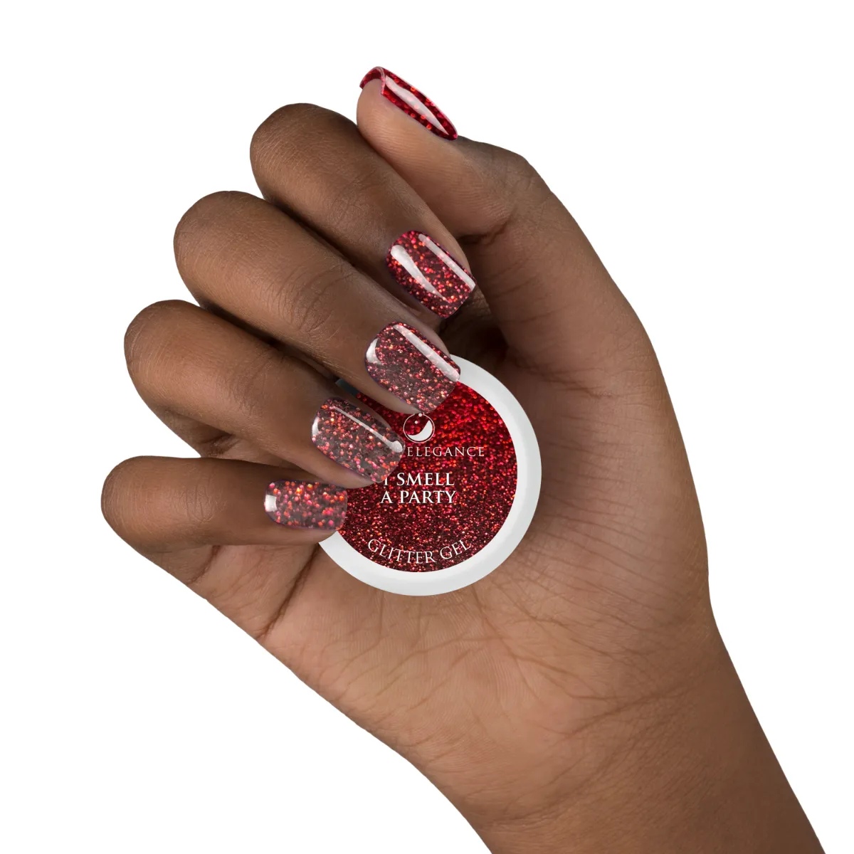 Light Elegance I Smell a Party glittergel 10 ml rød