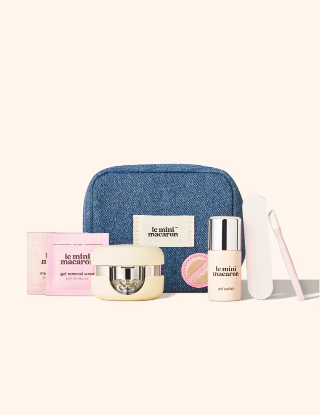 Le Mini Macaron Travel gelmanikyrkit Milky reisesett
