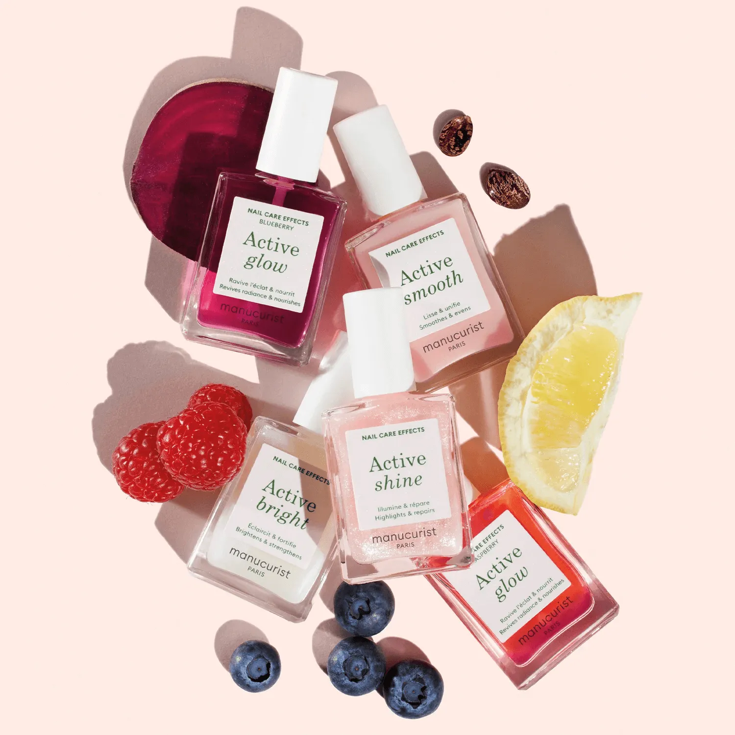 Manucurist Super Active Manicure Kit neglesett 5 pleielakk glans
