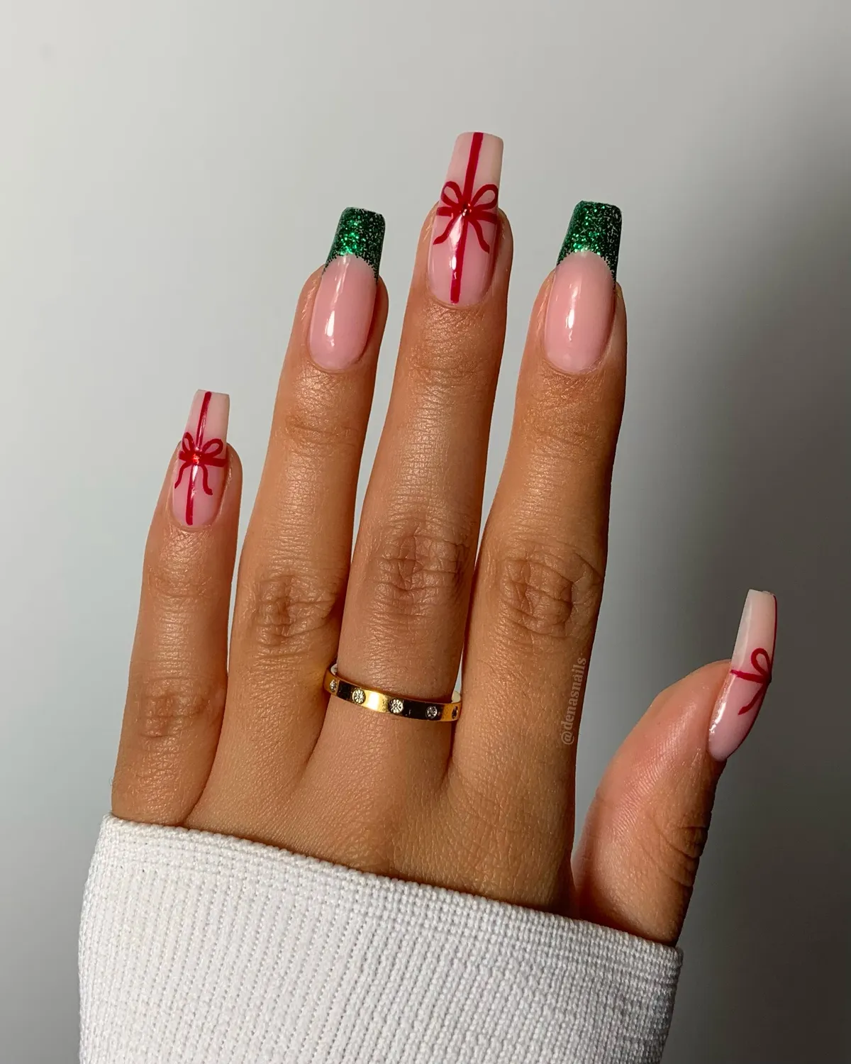 Light Elegance Holiday hardgel bundle 4-pk rød grønn glitter