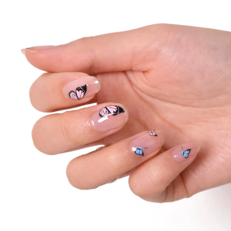 Le Mini Macaron Butterfly Dreams negleklistremerker sommerfugl