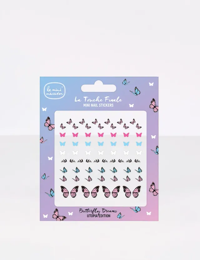 Le Mini Macaron Butterfly Dreams negleklistremerker sommerfugl