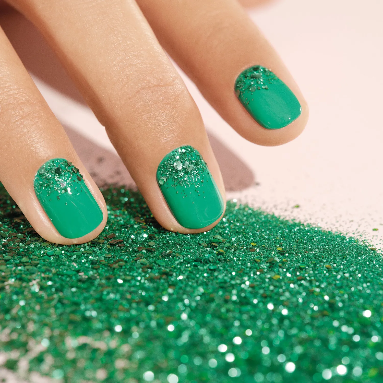 Manucurist Cactus Glitter negleglitter nedbrytbar grønn