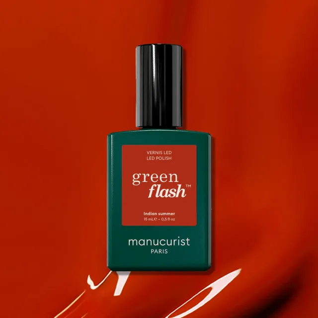 Manucurist Green Flash Indian Summer gellakk teglrød