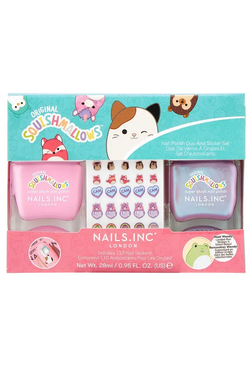 Nails Inc Squishmallows neglelakksett duo rosa