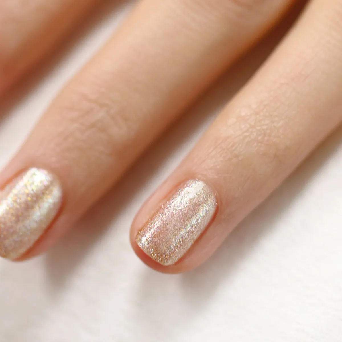 Manucurist Green Gold neglelakk glitter gull