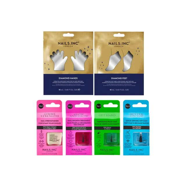 Nails Inc London Ultimate Self-Care neglepleiesett 6-pk styrkende