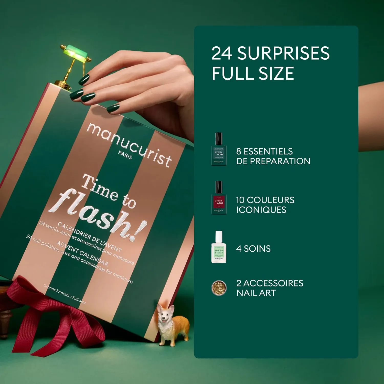 Manucurist Time to Flash julekalender Green Flash 24 luker