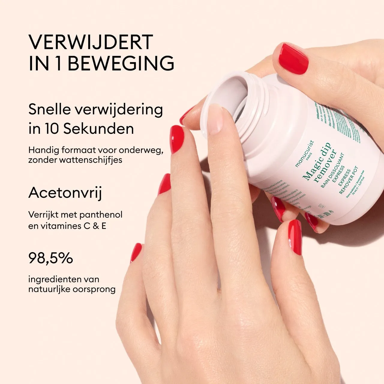 Manucurist Express neglelakkfjerner bad acetonfri