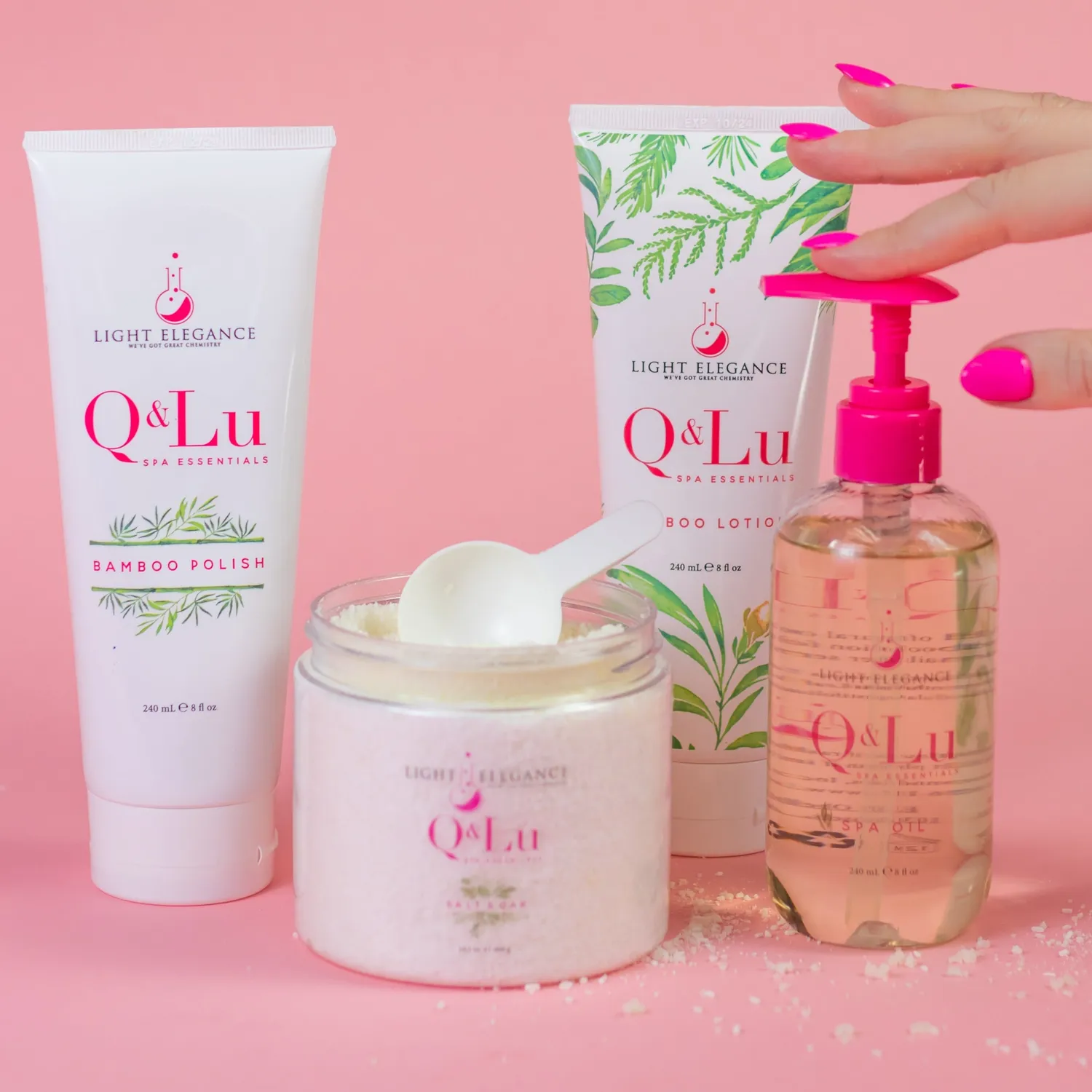 Light Elegance Q&Lu Spa Essentials neglesett komplett