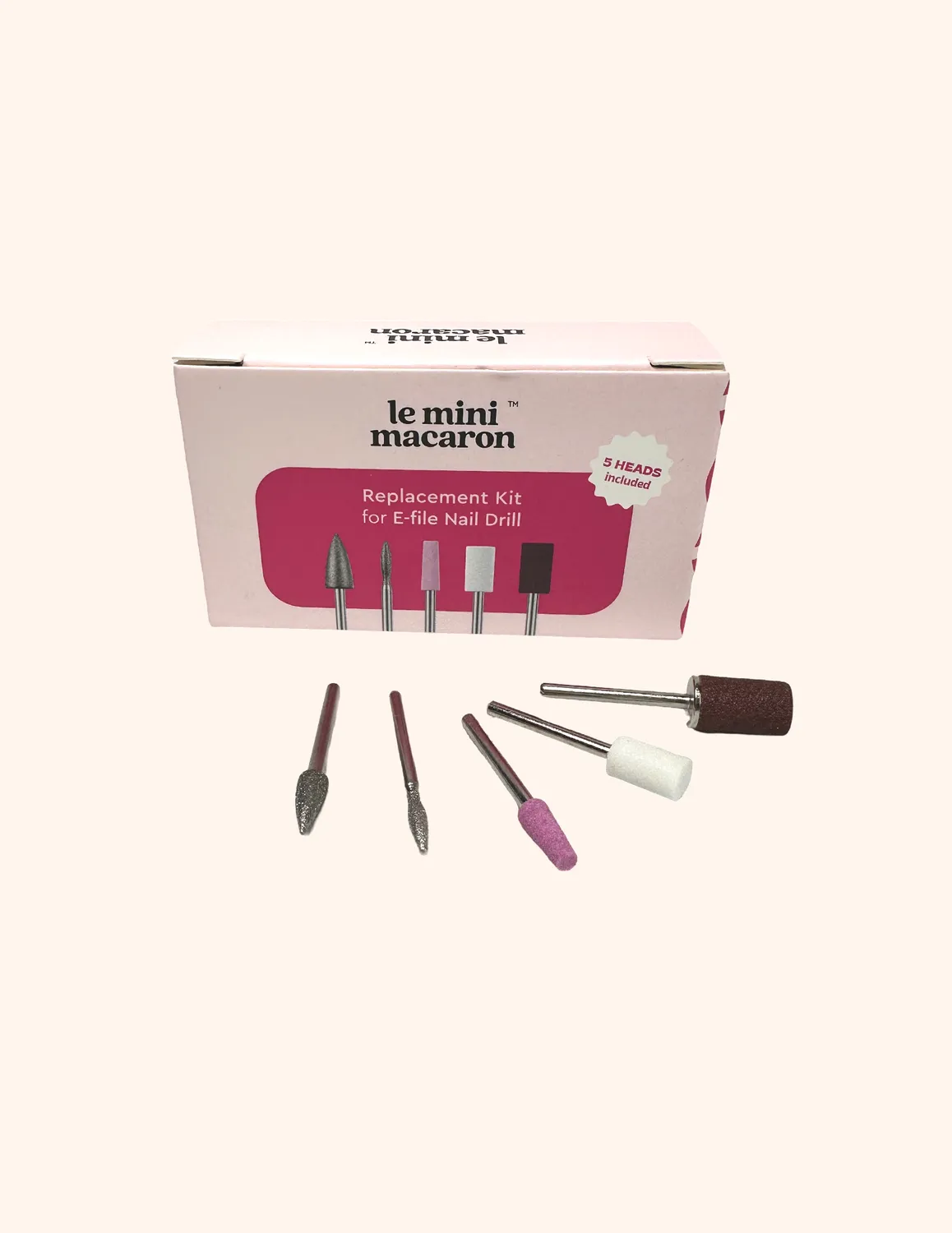 Le Mini Macaron E-File neglefil hoder refill 9 stk