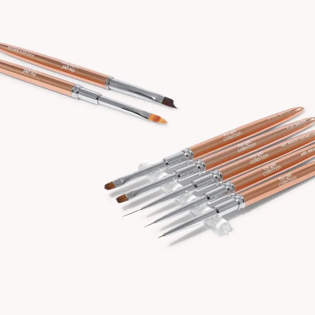 The Gel Collection Premium Brush Set neglepensler 8 deler