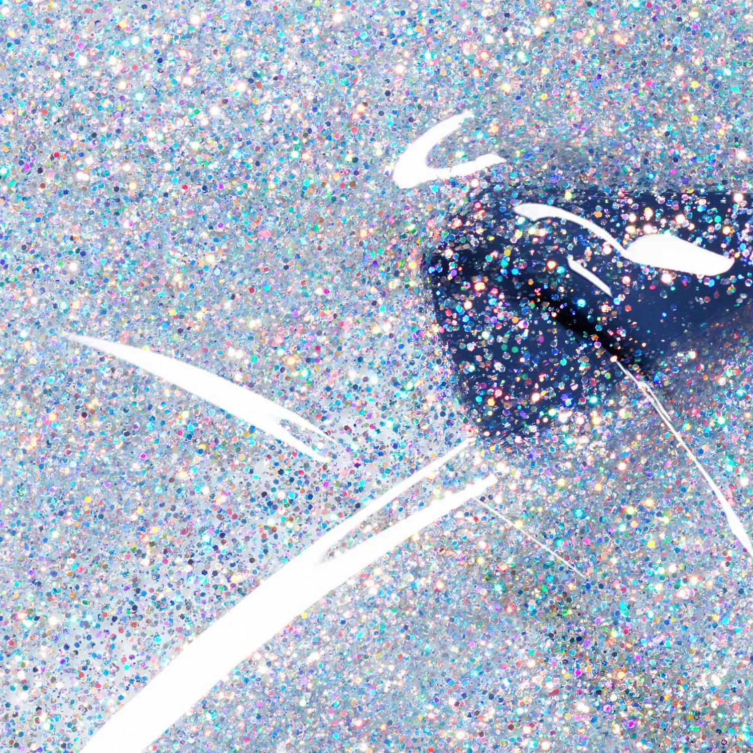 Manucurist Green Mermaid neglelakk holografisk glitter