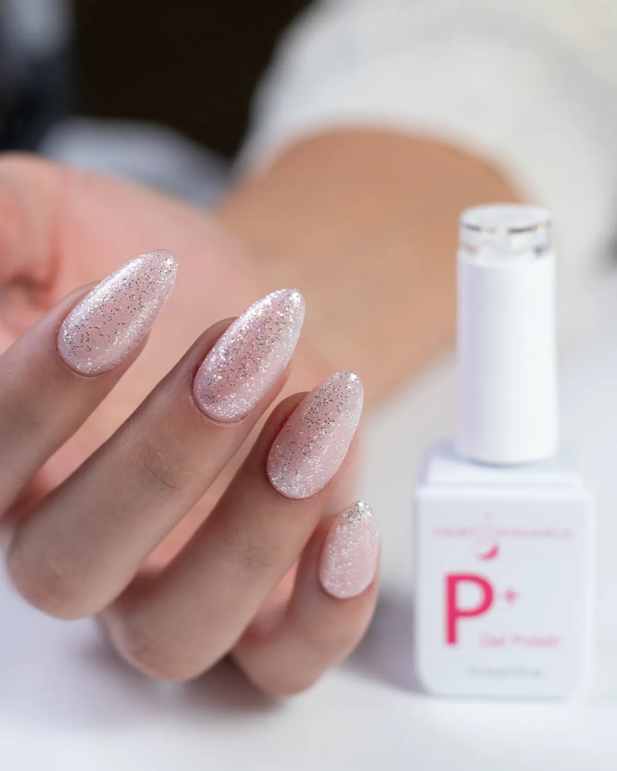 Light Elegance P+ Tiny Diamond neglelakk 10 ml sølvglitter