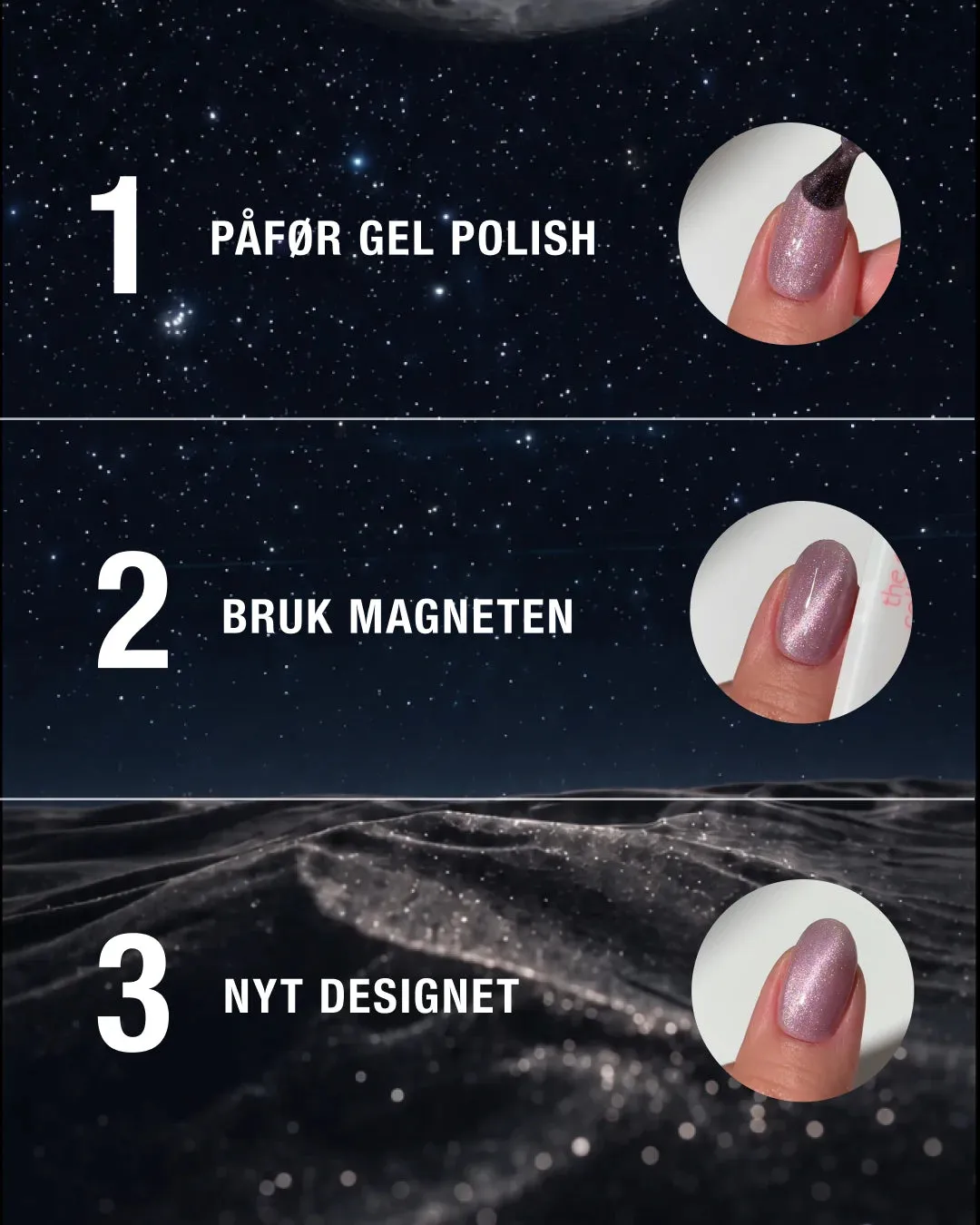 The Gel Collection Gel Polish 283 Moonlit Bay cat eye blå