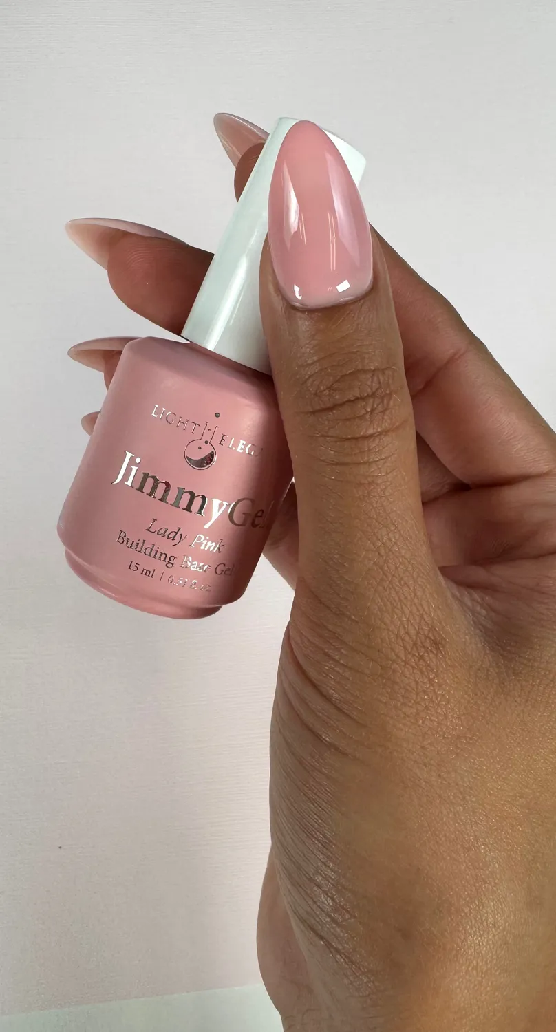 Light Elegance JimmyGel Lady Pink byggelakk kremrosa