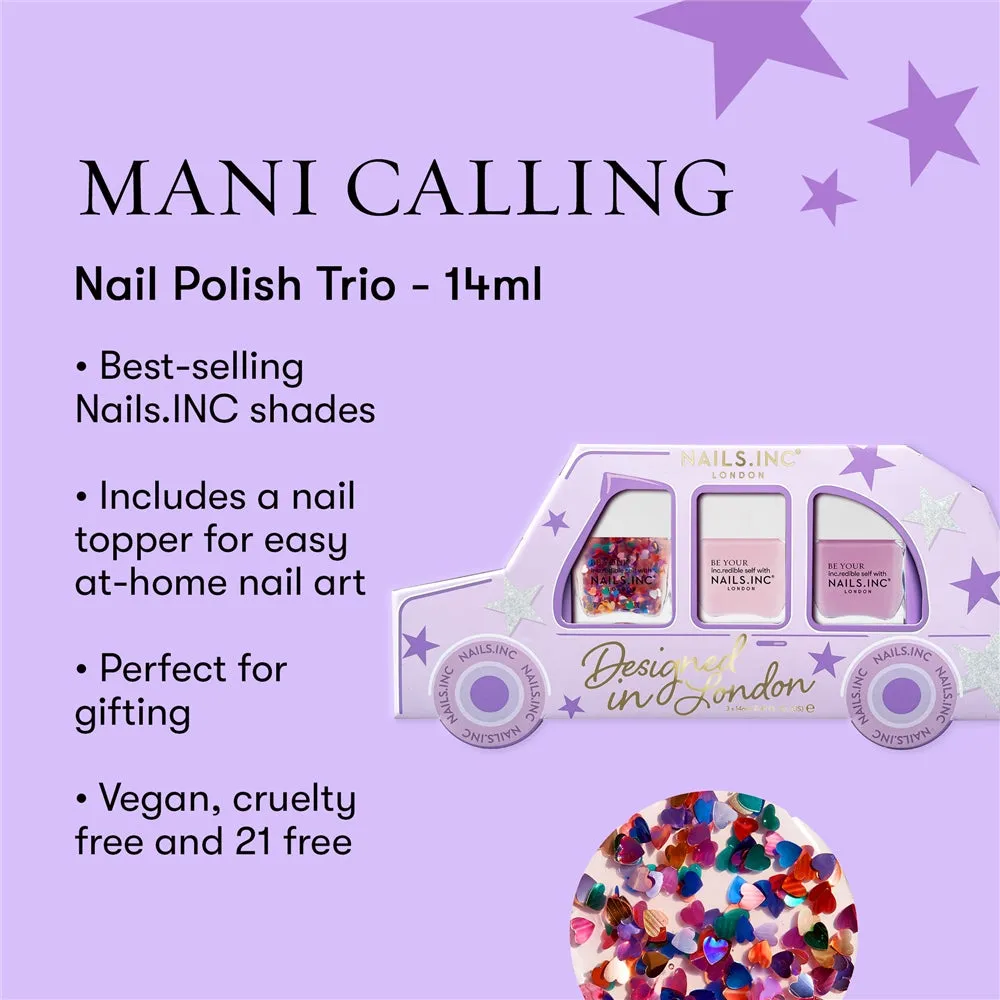 Nails Inc London Mani Calling neglelakksett 3-pakning