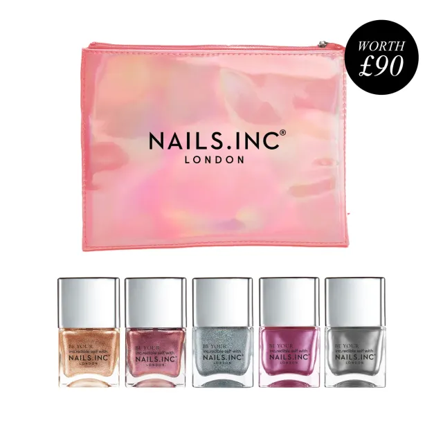 Nails Inc London Party Pleasers neglelakksett 5-pk fest