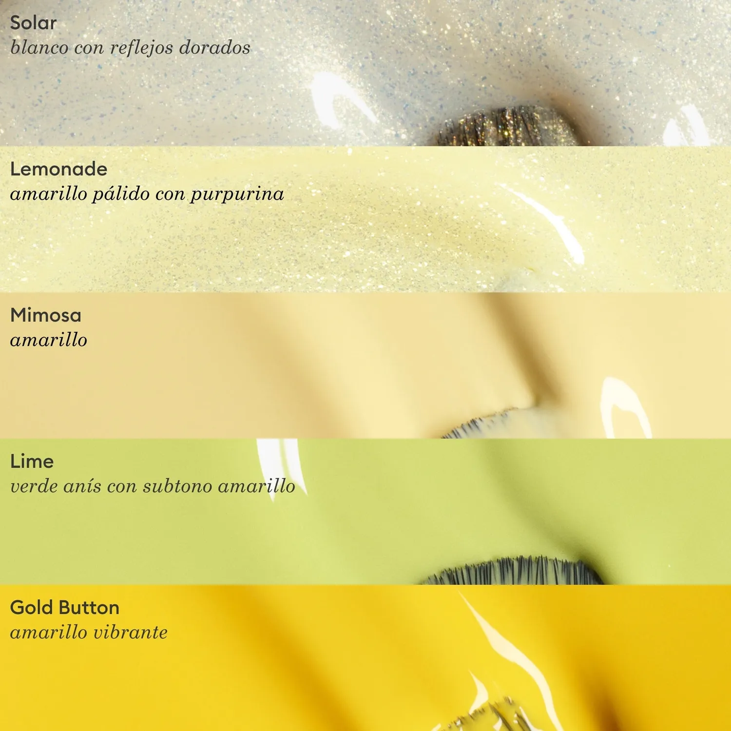 Manucurist Gold Button Green Flash gellakk gul