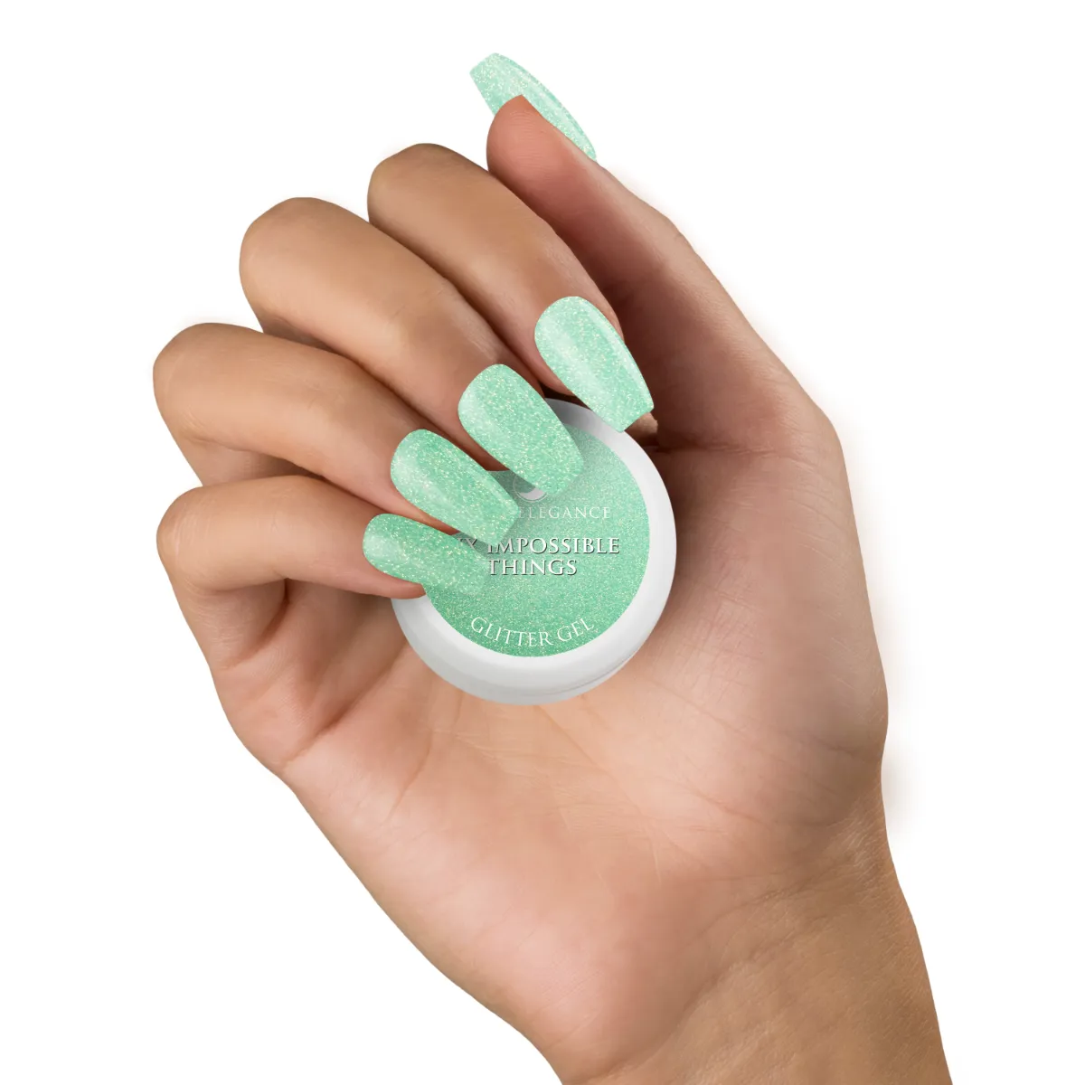 Light Elegance Six Impossible Things glittergel 10 ml grønn