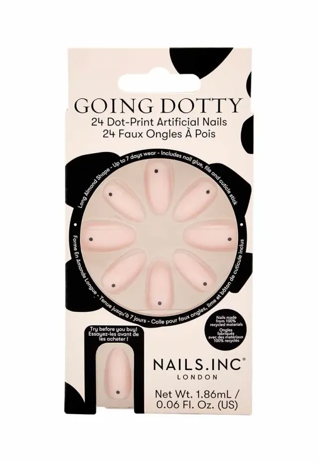 Nails Inc Going Dotty kunstnegler prikkete mønster