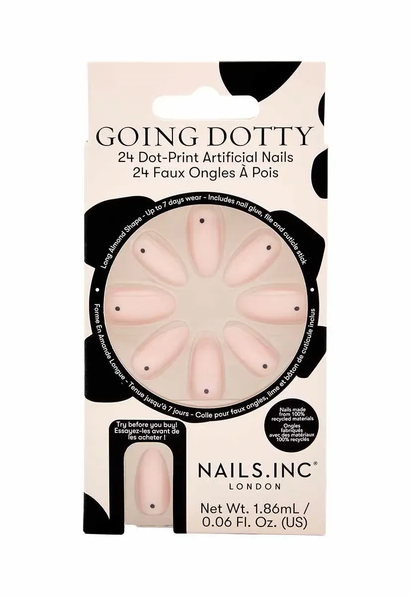 Nails Inc Going Dotty kunstnegler prikkete mønster