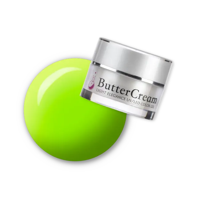 Light Elegance ButterCream Groovy Green gel neglelakk neongrønn