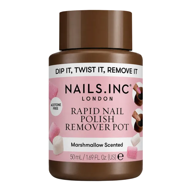 Nails Inc London Marshmallow Rapid neglelakkfjerner pot marshmallowduft