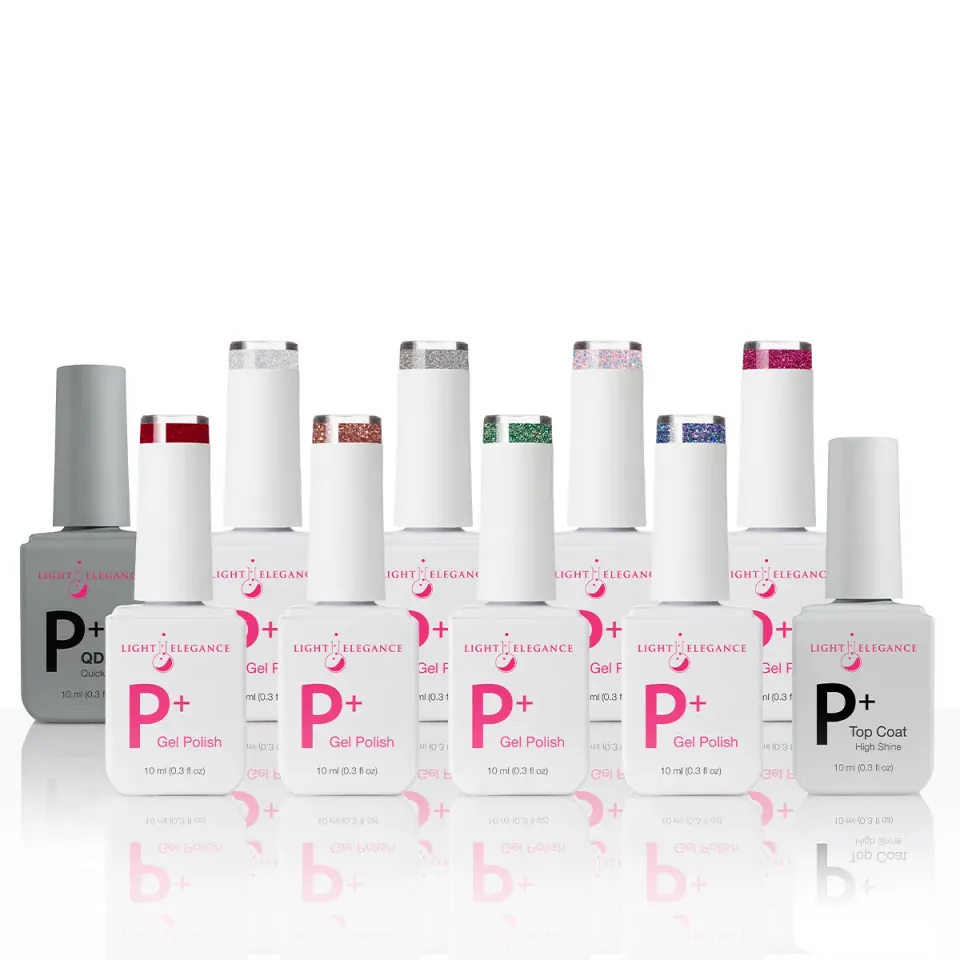 Light Elegance P+ Glitter Essentials gelelakksett 10x10 ml