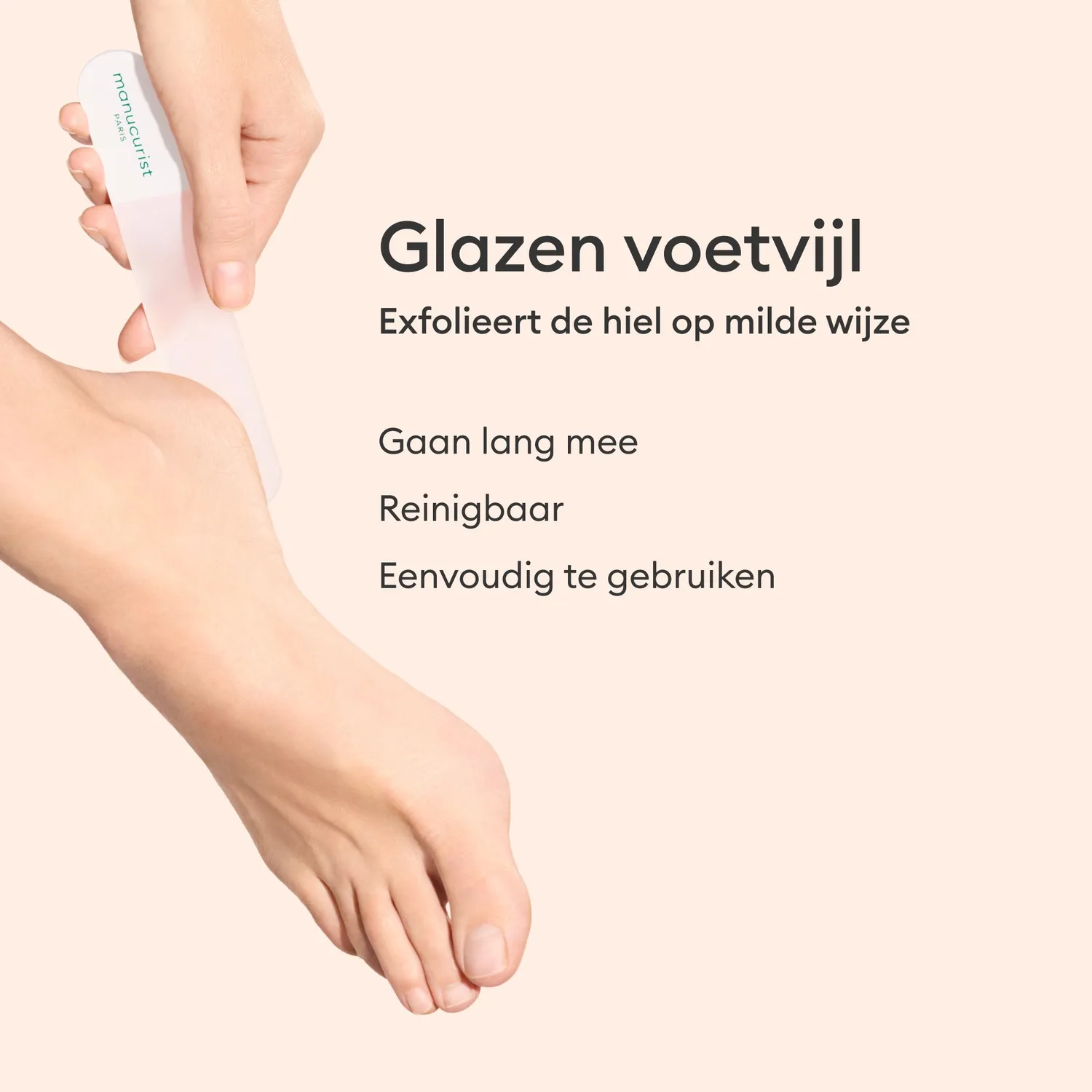 Manucurist Glass Foot File fotfil glass gjenbrukbar
