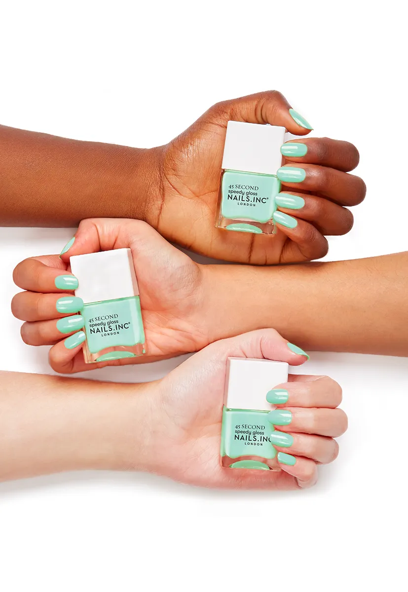 Nails Inc Wellness In Wimbledon neglelakk grønn hurtigtørk