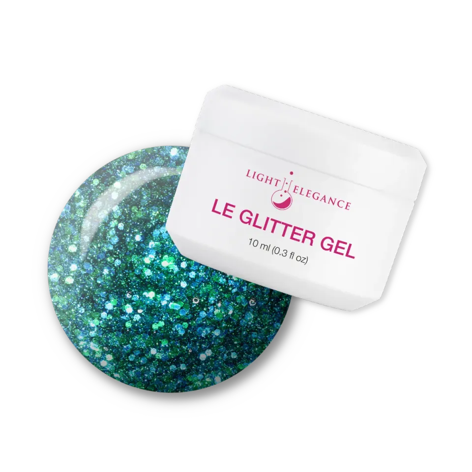 Light Elegance Gaudy but Gorgeous glittergel 10 ml turkis