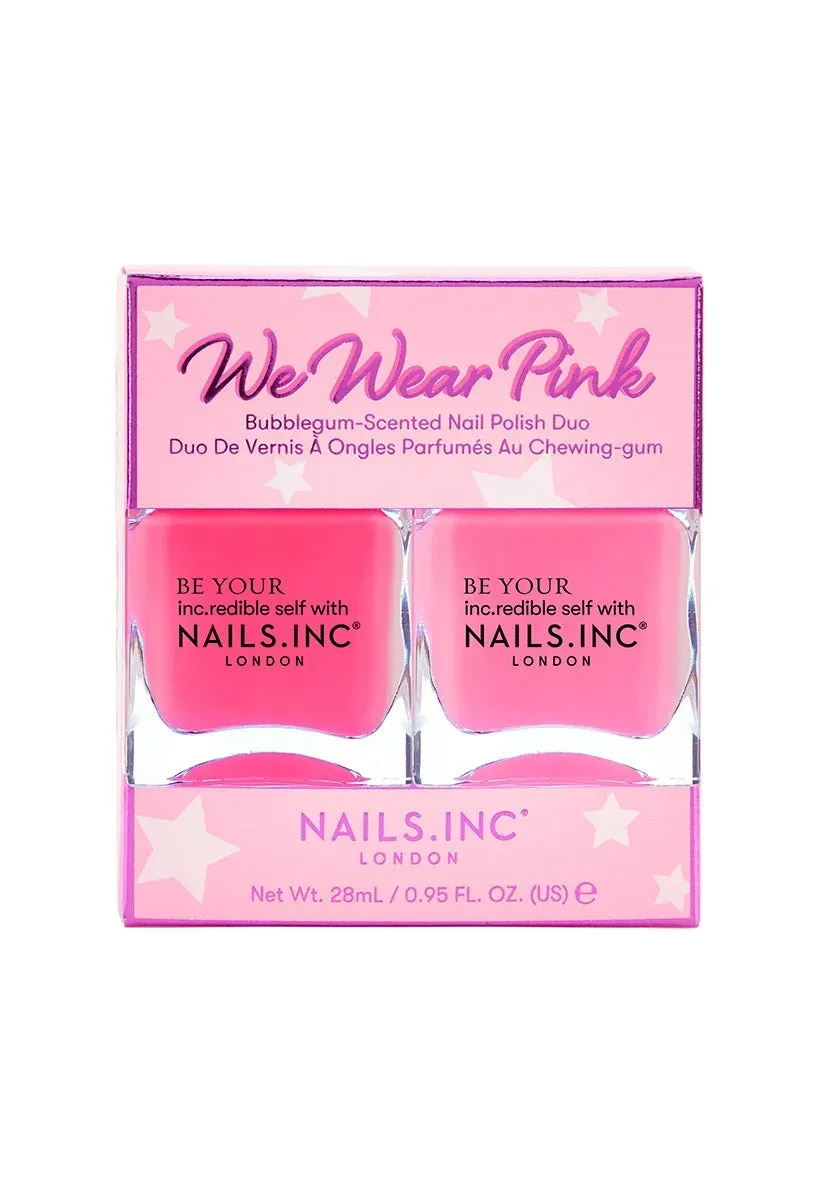Nails Inc We Wear Pink neglelakk duo 2-pakning rosa