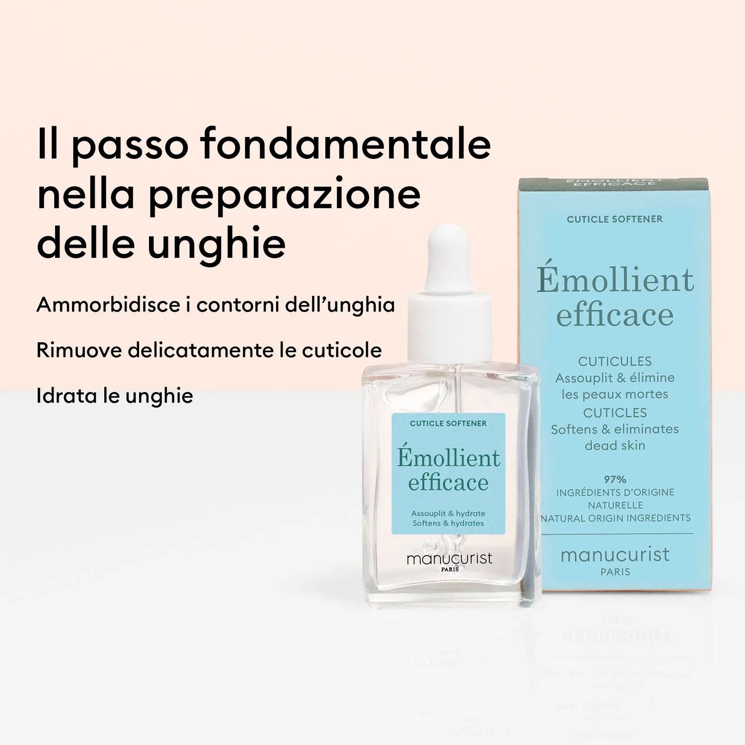 Manucurist Effective Emollient neglebåndssett mykgjørende