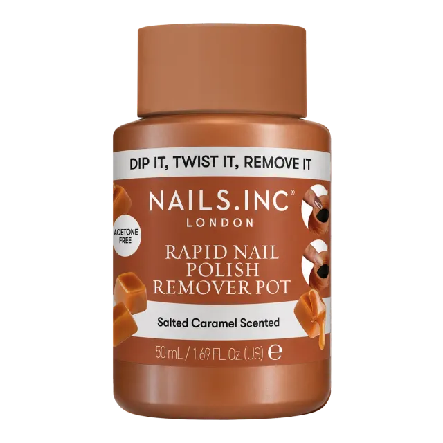 Nails Inc neglelakkfjerner Salted Caramel rask potte