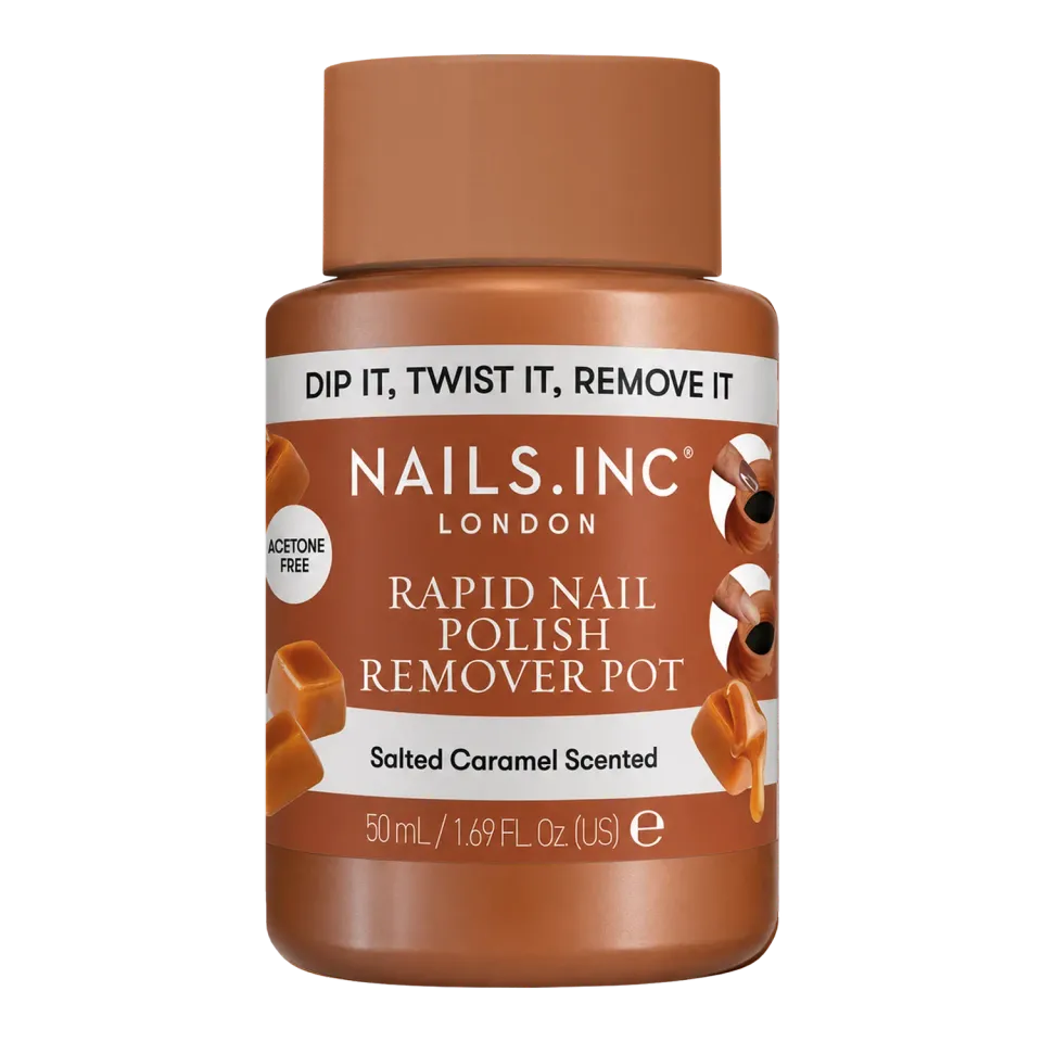 Nails Inc neglelakkfjerner Salted Caramel rask potte