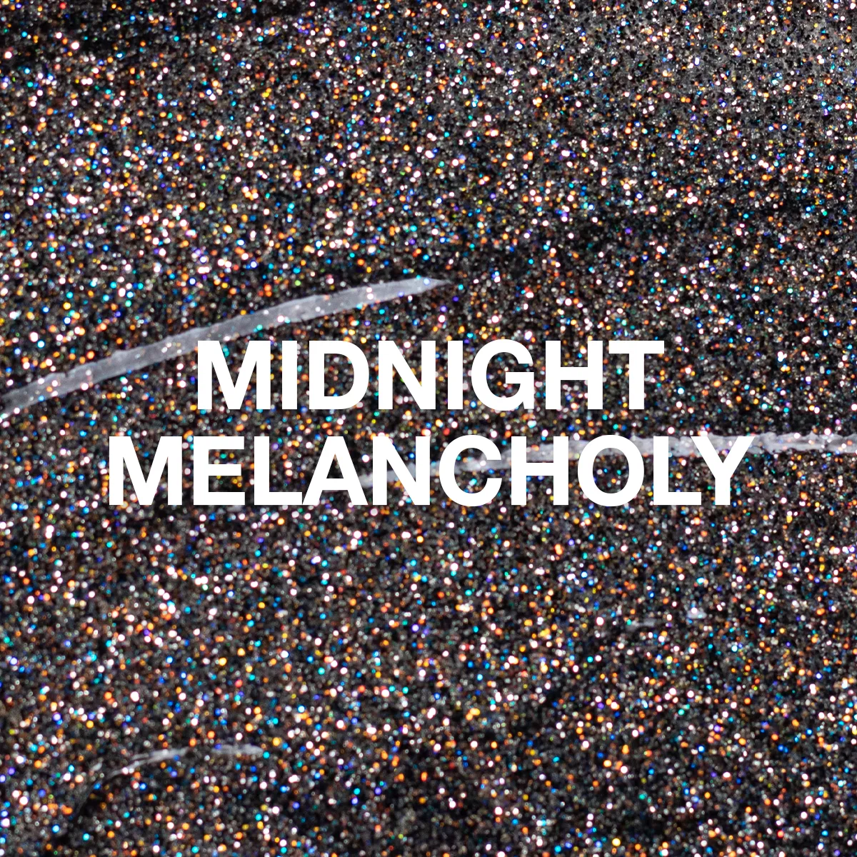 Light Elegance Midnight Melancholy glittergel 10 ml svart