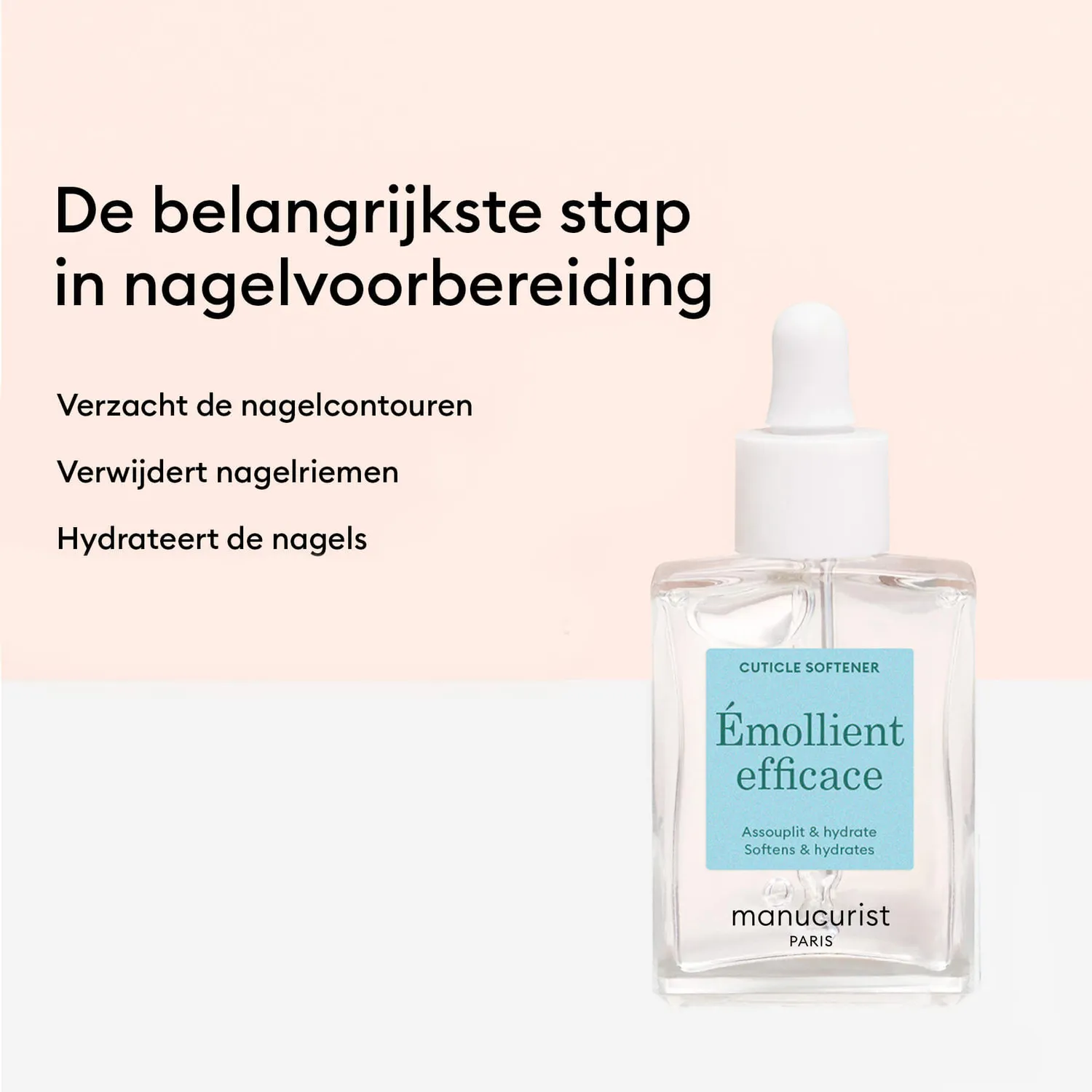 Manucurist Effective Emollient neglebåndmykner gel fukt