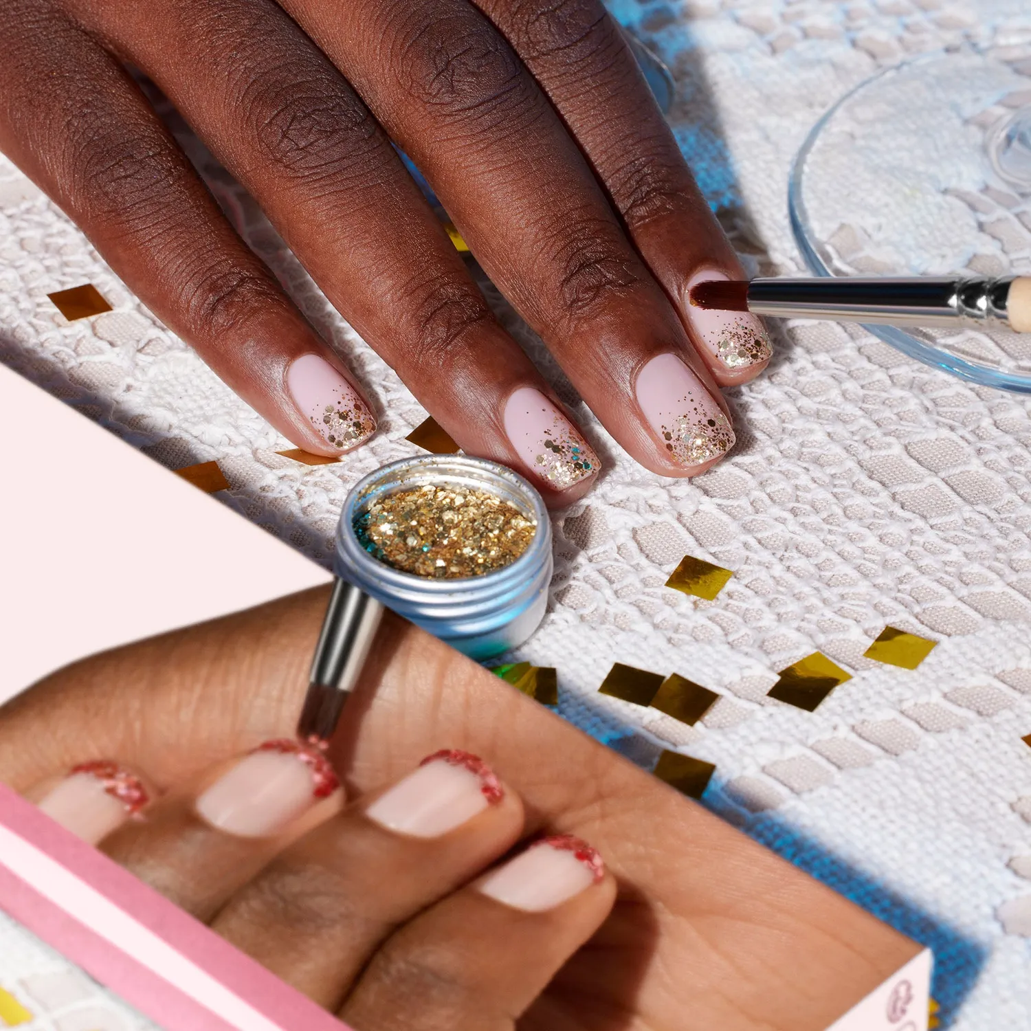 Manucurist Glitter Brush neglebørste glitter vegansk