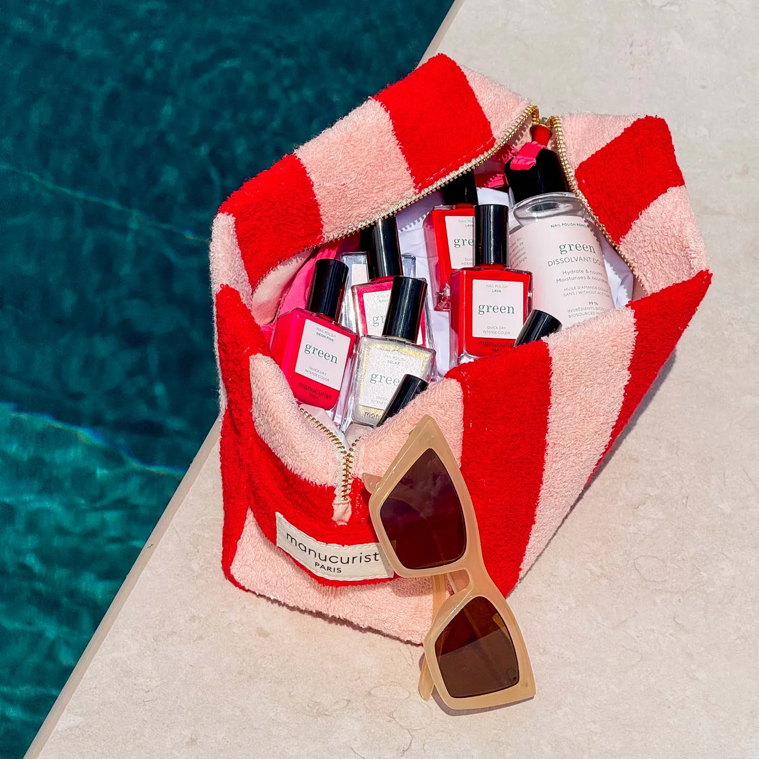 Manucurist Solar Therapy toalettmappe Striped Terry stripet