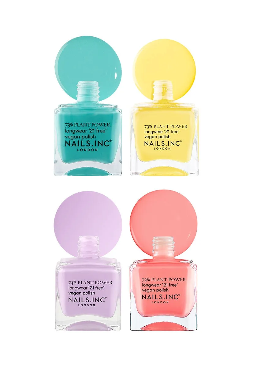 Nails Inc Plant Power Pastels neglelakksett 4-pk pastell