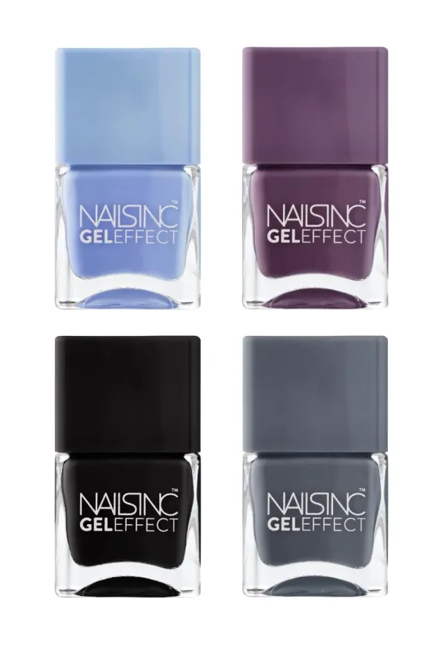 Nails Inc Winter Blues neglelakksett 4-pk krem
