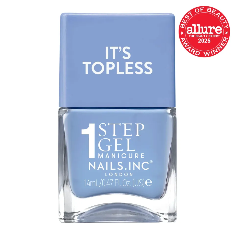 Nails Inc It's Topless Skye neglelakk 1-step gel