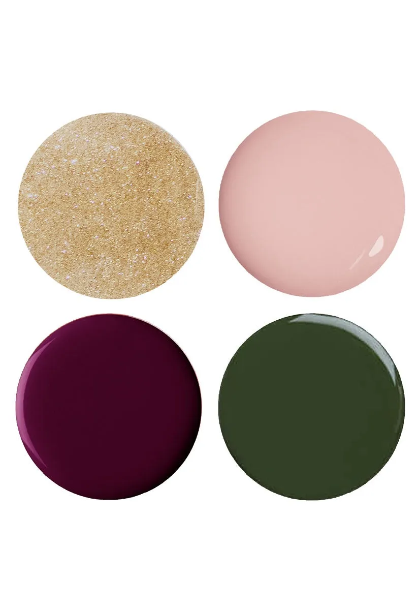 Nails Inc Classic Luxe neglelakksett 4-pk nøytrale